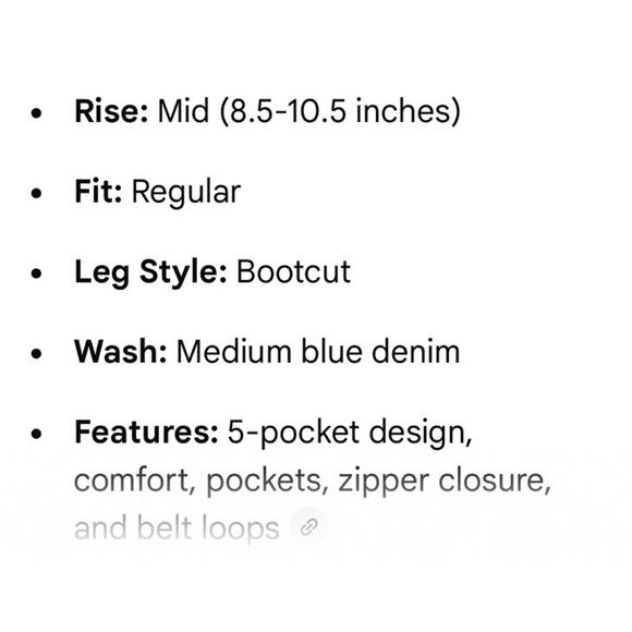 Just USA Mid Rise Bootcut Jeans Size 30 Womens Medium Wash Blue Stitch Fix - Picture 4 of 7